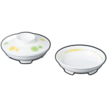 14.5cm丸皿(カラフルミスト)(メラミンエックス) スリーライン