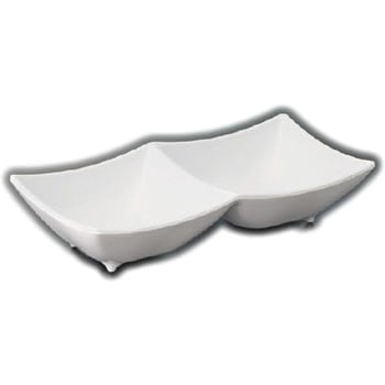 二連小鉢(パルホワイト) スリーライン