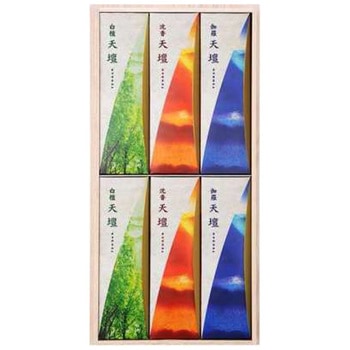 天壇三種入 桐箱進物 包装品 日本香堂