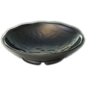 深皿(黒釉) スリーライン