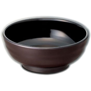 どんぶり(溜内黒) スリーライン