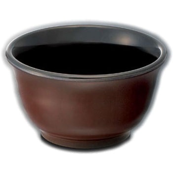 どんぶり(溜内黒) スリーライン