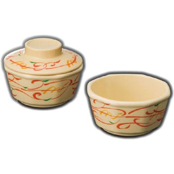 小鉢(朱唐草)(メラミンエックス) スリーライン