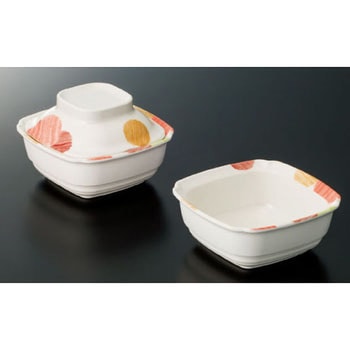 角小鉢(紬小紋)(メラミンエックス) スリーライン