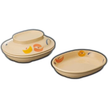 小判深皿(花三彩)(フォーリスト) スリーライン