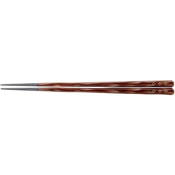22.5cm一刀彫箸 スリーライン