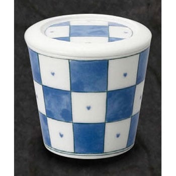 むし茶碗(藍格子) スリーライン