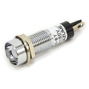 抵抗器内蔵 メタルフレーム形LED表示灯 坂詰製作所