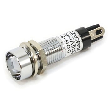抵抗器内蔵 メタルフレーム形LED表示灯 坂詰製作所