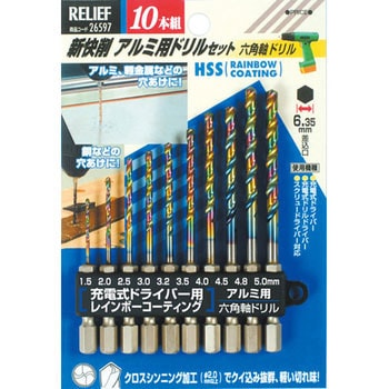 六角軸新快削ドリル RELIEF