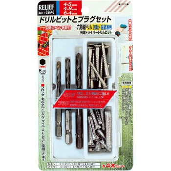 ドリルビットとプラグセット RELIEF