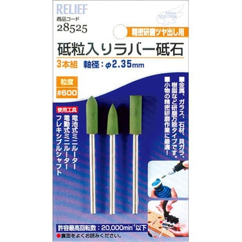 砥粒入ラバー砥石 RELIEF