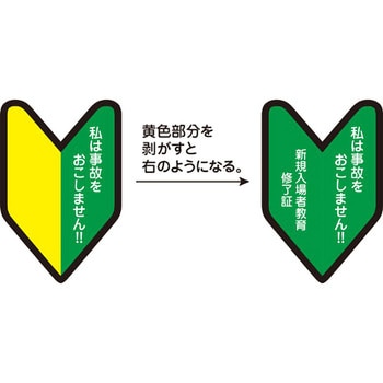 グリーンヘルム様かくにん用 ヘルメット用ステッカー グリーンクロス 【通販モノタロウ】