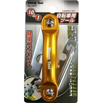 12977 10in1 自転車ツール コンパクトセット Strong Tool レンチサイズ