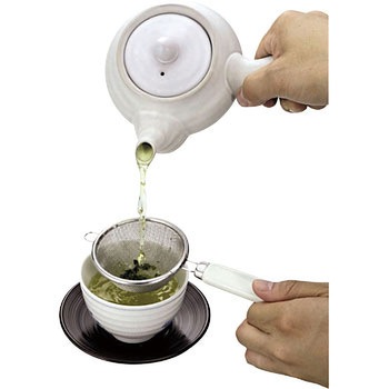 ENJOY KITCHEN 二重アミ茶こし6.5cm パール金属