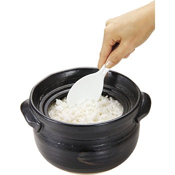 ENJOY KITCHEN 小釜エンボスしゃもじ パール金属
