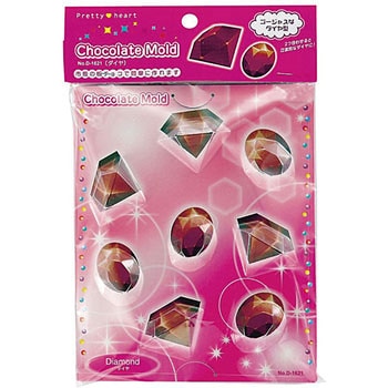 プリティハート チョコレートモールド パール金属