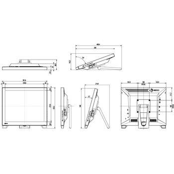 43cm(17．0)型タッチパネル装着カラー液晶モニター DuraVision