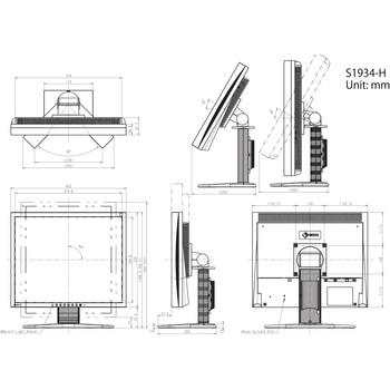48cm(19．0)型カラー液晶モニター FlexScan S1934-H EIZO