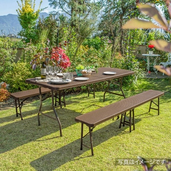 イージーキャリー ベンチラタン調 ブラウン タカショー