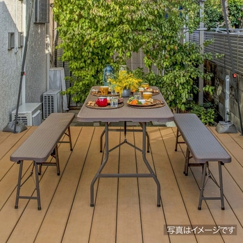 イージーキャリー ベンチラタン調 ブラウン タカショー