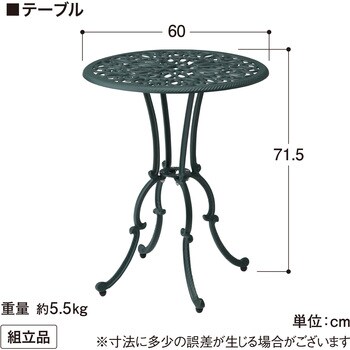 IGF-TS01 フロール カフェテーブル 3点セット 1セット タカショー