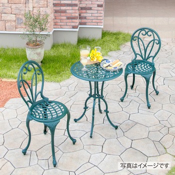 フロール カフェテーブル 3点セット タカショー