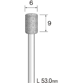 電着ダイヤモンドバー#80 Φ6 ミニター