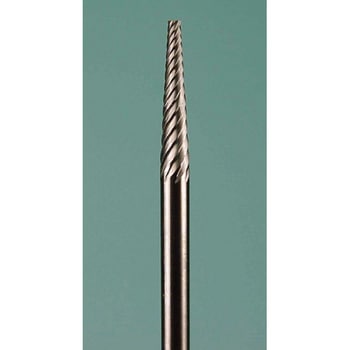 超硬カッター 軸径3mm 円錐先丸 スパイラルカット ミニター
