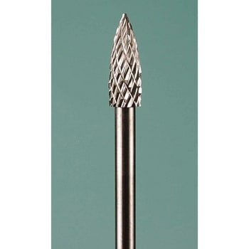 超硬カッター 軸径3mm 円錐鋭角 クロスカット - ミニター