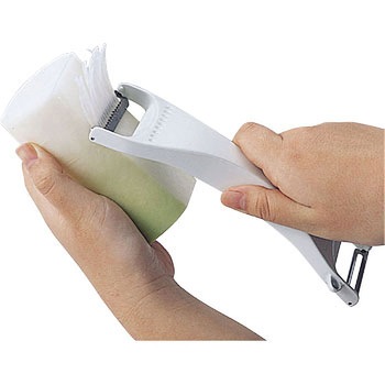 Easy Wash 食洗機対応プラスチック製両用皮引(回転刃) パール金属