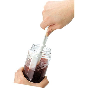 Easy Wash 食洗機対応ビン用シリコーンスクレッパー パール金属