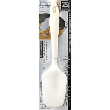 Easy Wash オールシリコーンクッキングスプーン パール金属