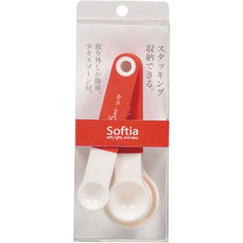 Softia 少々スプーン付計量スプーン4P set パール金属
