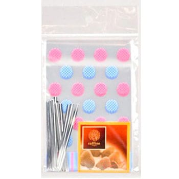 ラフィネ お菓子袋＜M＞ドット(20枚入) パール金属