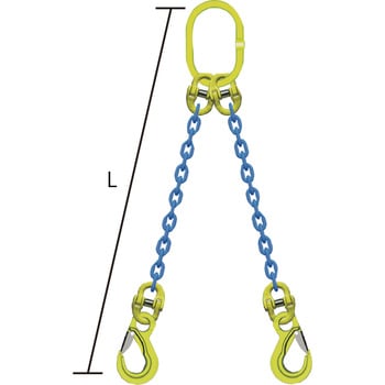 2本吊りチェンスリングセット L=1．5m - マーテック