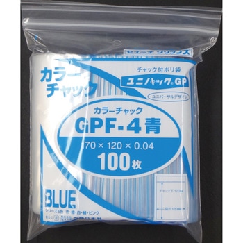 ユニパック GP F‐4 カラーチャック アオ セイニチ(生産日本社)