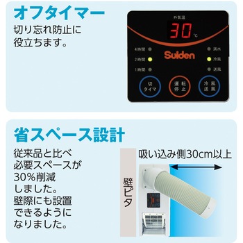 SS-16MZW-1 スポットエアコン(ポータブルタイプ) 1台 スイデン