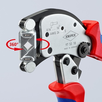 マルチアジャストワイヤーエンド圧着ペンチ KNIPEX(クニペックス)