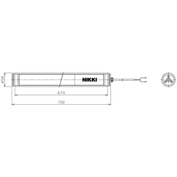 防水型LEDリニアライト NLL3 日機