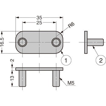 (140045569)MC-159U-STDステンレス鋼製受座 LAMP(スガツネ)