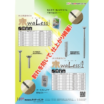 木waless(きわれす)スリムタイプ(スチール) ダイドーハント(旧:大同製鋲所)