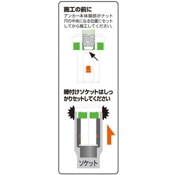 締付けアンカー ”クイックワン” TQRタイプ(テーパーボルト式・懸垂物取り付け用) ユニカ