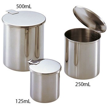 万能壷 500ml F85 95mm ステンレス Sus304 アズワン 万能壺 処置 手術用 通販モノタロウ 500ml