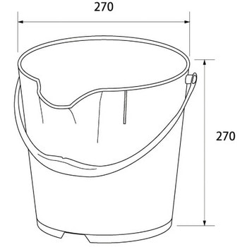 バーキンタX カラーバケツ 9L バーテック