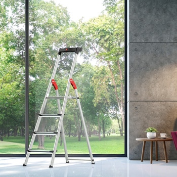 アルミ製踏台L-80型(上枠付) 長谷川工業