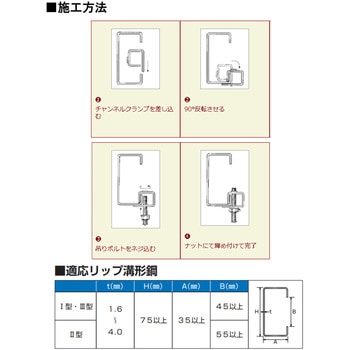 チャンネルクランプ ダイドーハント(旧:大同製鋲所)