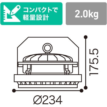 高天井用 LED照明(屋内専用/HILシリーズ) 250W形相当 エコリカ