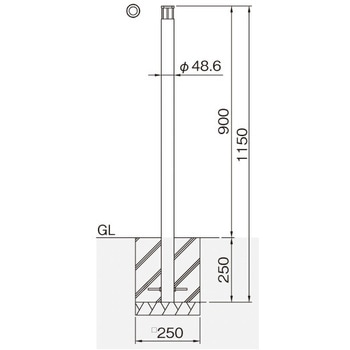 整列柱 固定式 帝金