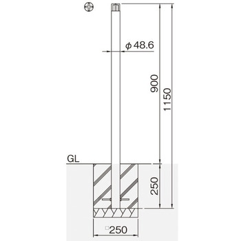 整列柱 固定式 帝金